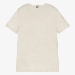 Tommy Hilfiger Beige Cotton T-Shirt Online