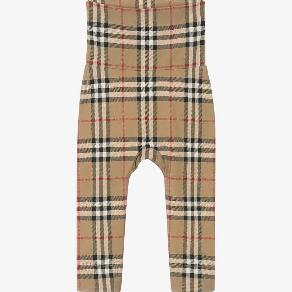 Burberry Beige Cotton Vintage Check Baby Gift Set Discount