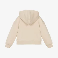 Burberry Beige Cotton Zip-Up Top Calico Discount