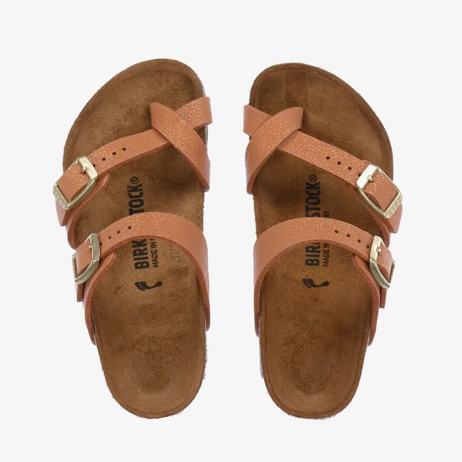 Birkenstock Beige Faux Leather Sandals Clearance