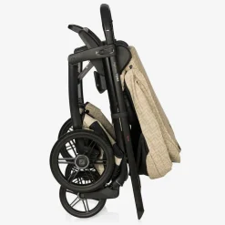 Fendi Beige FF Logo Stroller New