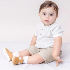 Early Days Beige First Walker Shoes Discount