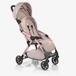 Monnalisa Beige Floral Baby Stroller