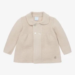 Artesanía Granlei Beige Knitted Baby Cardigan Outlet