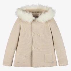 Artesanía Granlei Beige Knitted Hooded Coat Best