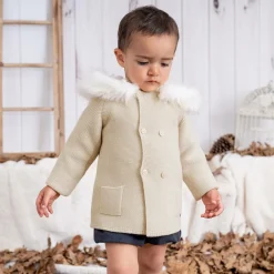 Artesanía Granlei Beige Knitted Hooded Coat Best
