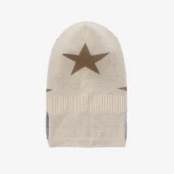 Molo Beige Knitted Star Balaclava Outlet