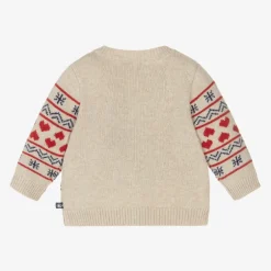 Petit Bateau Beige Knitted Wool Cardigan Outlet