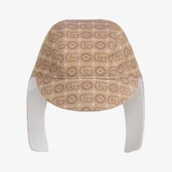 Gucci Beige Logo Baby Hat Sale