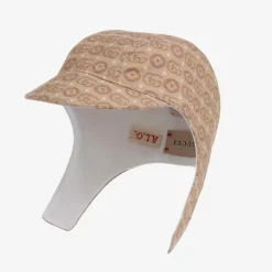 Gucci Beige Logo Baby Hat Sale