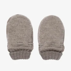 Joha Beige Merino Wool Baby Mittens Outlet
