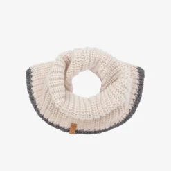 1 + in the family Beige Merino Wool Rib Knit Snood Outlet