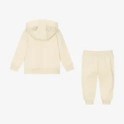 Moschino Baby Beige Organic Cotton Tracksuit Sale