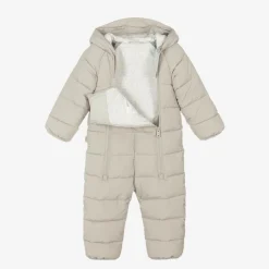 Töastie Beige Padded Snowsuit
