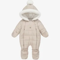 iDO Mini Beige Puffer Snowsuit Online
