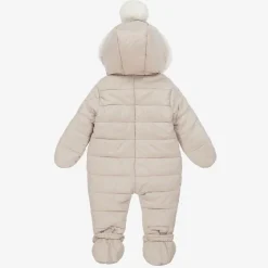 iDO Mini Beige Puffer Snowsuit Online