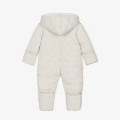 Tutto Piccolo Beige Quilted Baby Snowsuit Sale