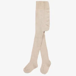 Falke Beige Ribbed Cotton Baby Tights Sale