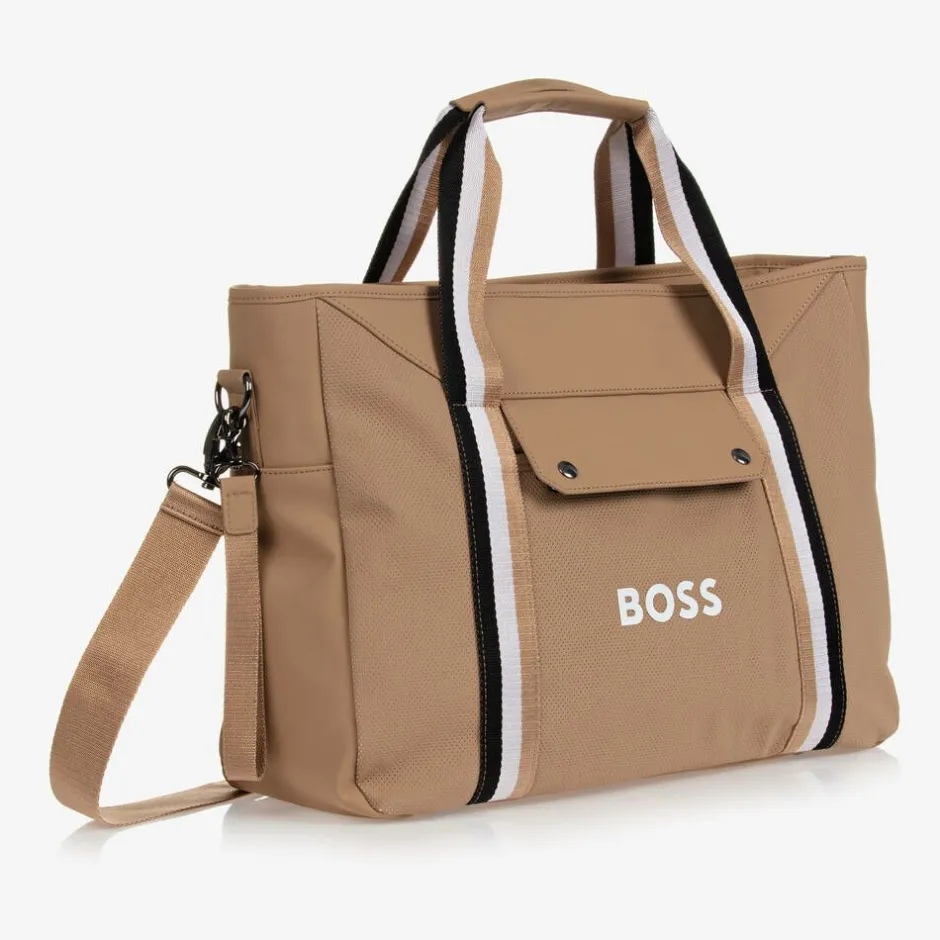 BOSS Beige Stripe Changing Bag (43cm) Hot