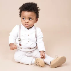 Early Days Beige Suede Pre-Walker Shoes Outlet