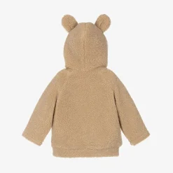 Everything Must Change Beige Teddy Fleece Hooded Baby Jacket Best