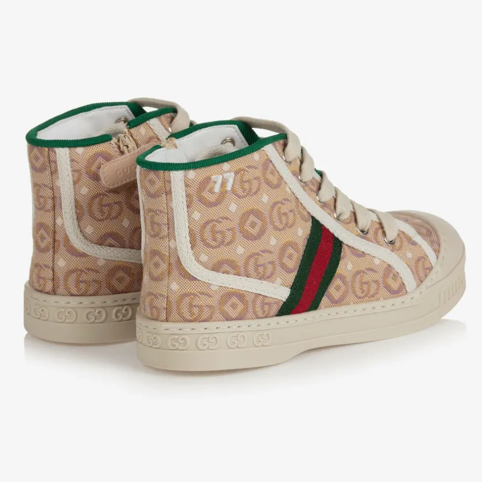 Gucci Beige Tennis 1977 Trainers Clearance
