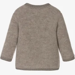 Joha Beige Thermal Wool Cardigan New