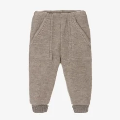 Joha Beige Thermal Wool Joggers Discount