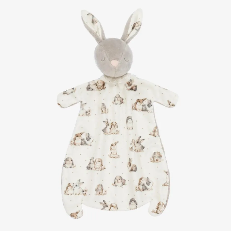 Mayoral Newborn Beige Velour Bunny Comforter (30cm) Discount