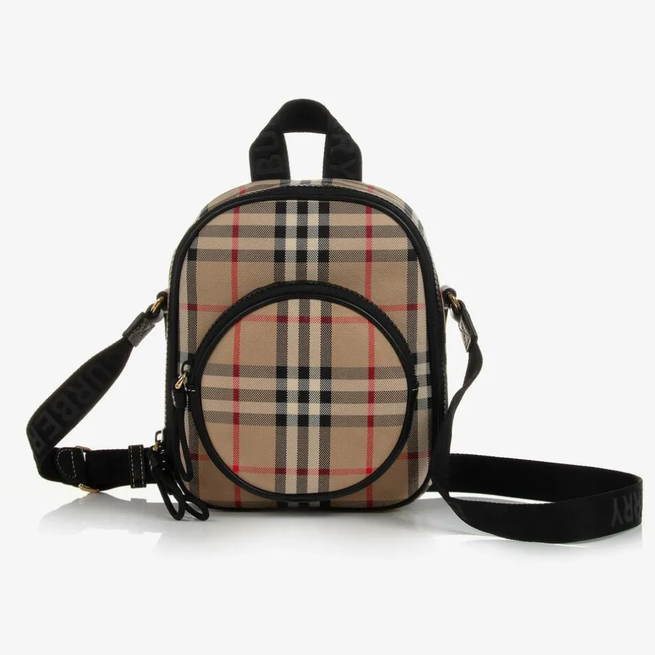 Burberry Beige Vintage Check Crossbody Bag Discount