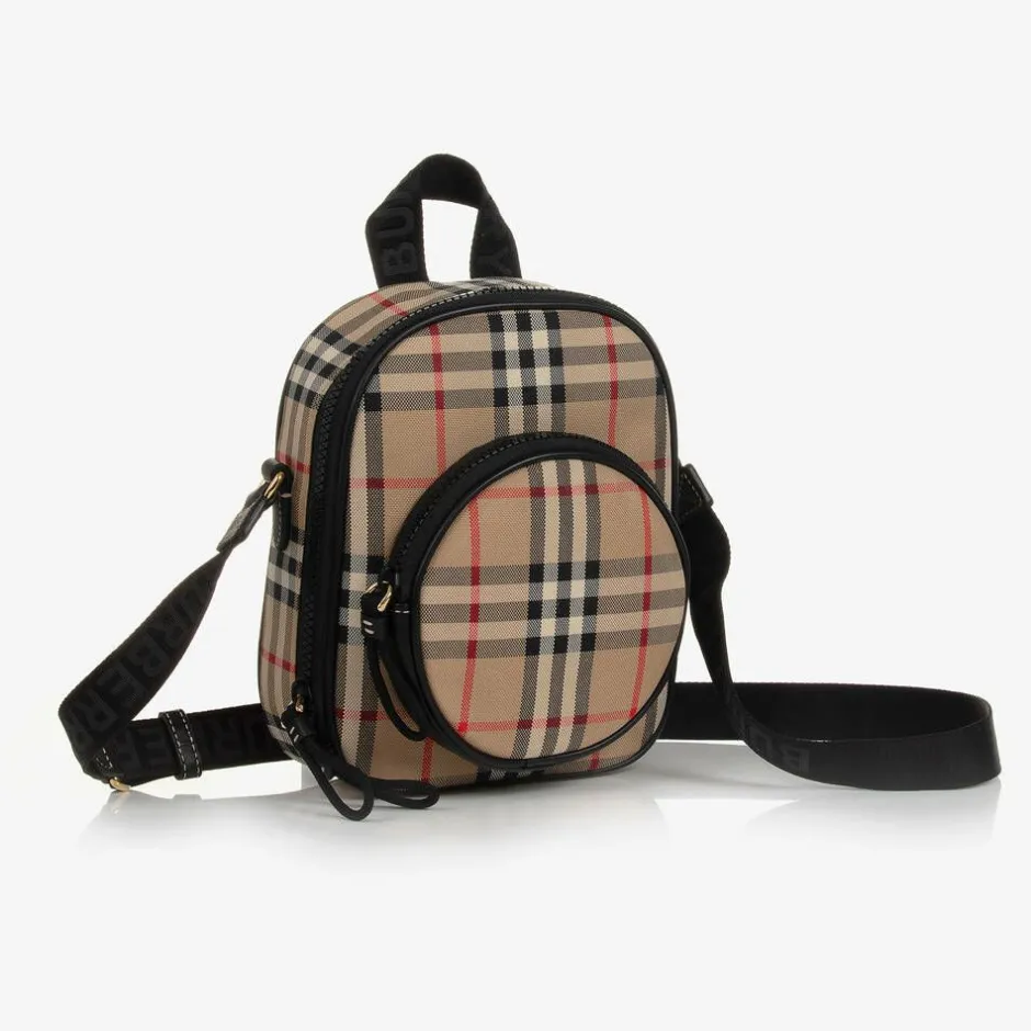 Burberry Beige Vintage Check Crossbody Bag Discount