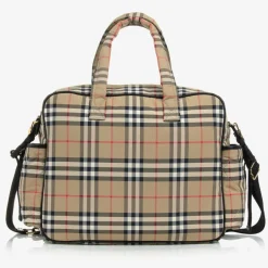 Burberry Beige Vintage Check Quilted Changing Bag (43cm) Outlet