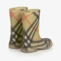 Burberry Beige Vintage Check Rain Boots Sale