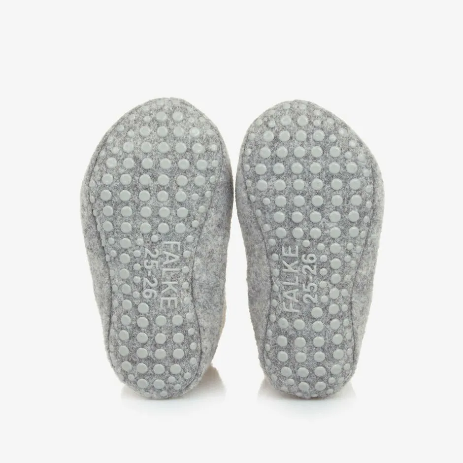 Falke Beige Wool Slipper Socks New