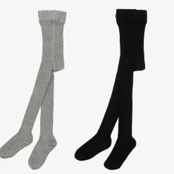 Minymo Black & Grey Tights (2 Pack) Hot