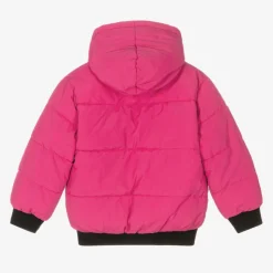 DKNY Black & Pink Reversible Puffer Jacket Online