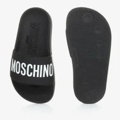 Moschino Kid-Teen Black & White Sliders Hot