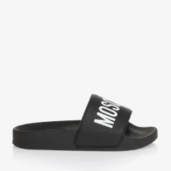 Moschino Kid-Teen Black & White Sliders Hot
