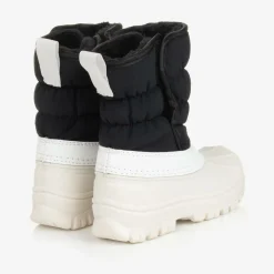 Roarsome Black & White Waterproof Snow Boots Outlet