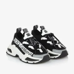 Dolce amp; Gabbana Black Airmaster Low-Top Sock Trainers Sale