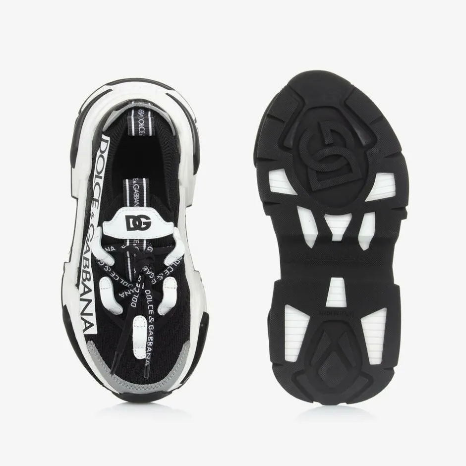 Dolce amp; Gabbana Black Airmaster Low-Top Sock Trainers Sale