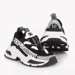 Dolce amp; Gabbana Black Airmaster Low-Top Sock Trainers Sale