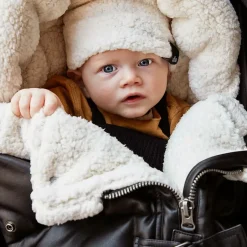 Elodie Black & Ivory Footmuff (95cm) Clearance