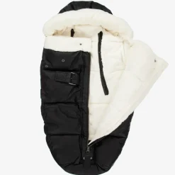 Elodie Black & Ivory Footmuff (95cm) Clearance