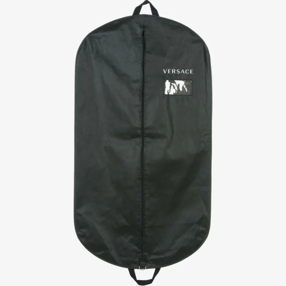 Versace Black Barocco Down-Padded Coat Sale