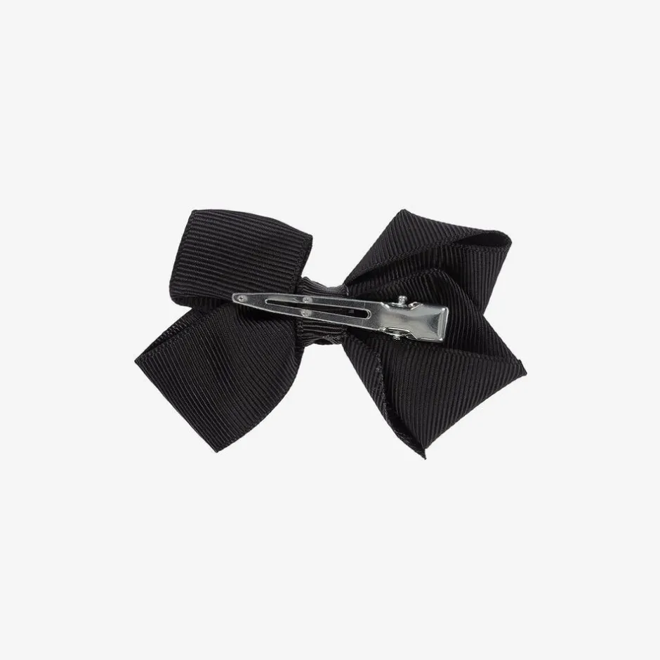 Bowtique London Bow Hair Clip (7cm) Black Discount