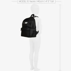 DKNY Black Canvas Backpack (38cm) Online
