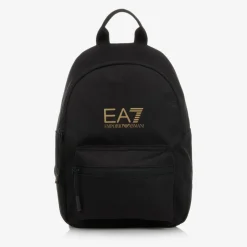 EA7 Emporio Armani Black Canvas Backpack (33cm) Hot