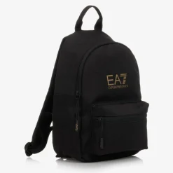 EA7 Emporio Armani Black Canvas Backpack (33cm) Hot