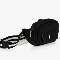Ralph Lauren Black Canvas Belt Bag (27cm)